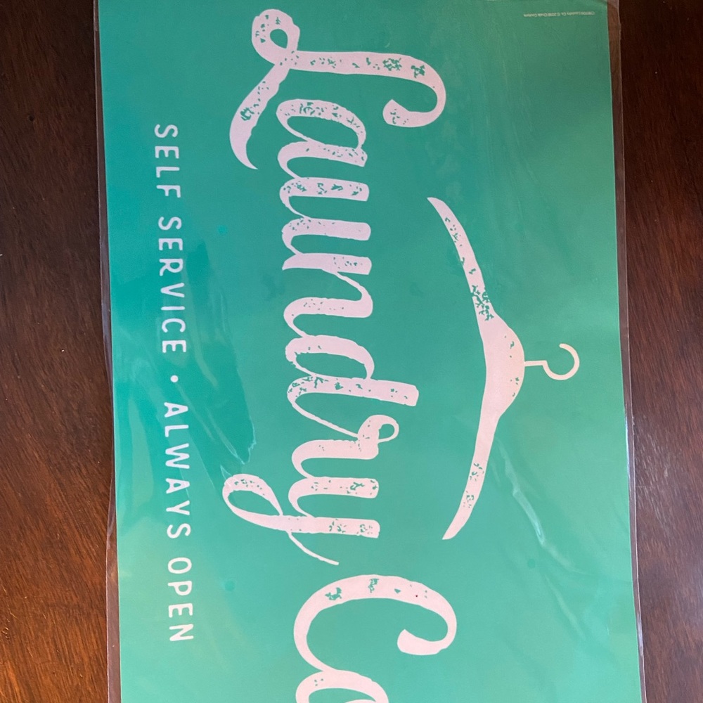 Large size C Chalk Couture transfer, new in package,perfect laundry room decor